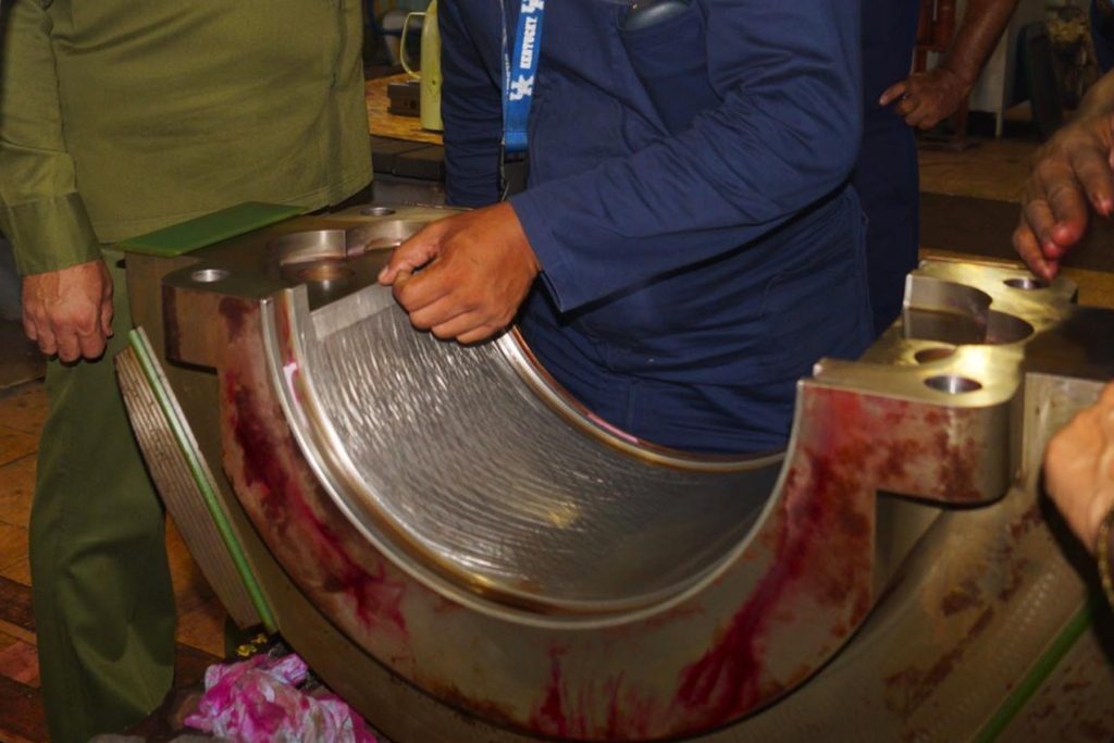 Mantenimiento de chumacera industrial
